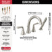 Delta Kayra™: Roman Tub Trim with Hand Shower