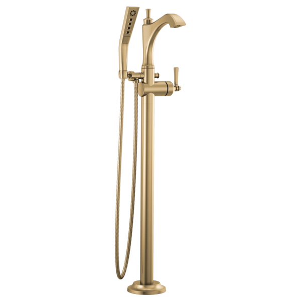 Delta Dorval:T4756 Roman Tub with Hand Shower Trim - Less Handles