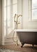 Delta Dorval:T4756 Roman Tub with Hand Shower Trim - Less Handles