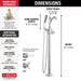 Delta Dorval T4756 Roman Tub with Hand Shower Trim - Less Handles