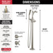 Delta Dorval T4756 Roman Tub with Hand Shower Trim - Less Handles