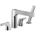 Delta Zura T4774 Roman Tub with Hand Shower Trim, chrome 2