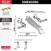 Delta Dorval T5756 Two Handle Wall Mount Tub Filler - Less Handles