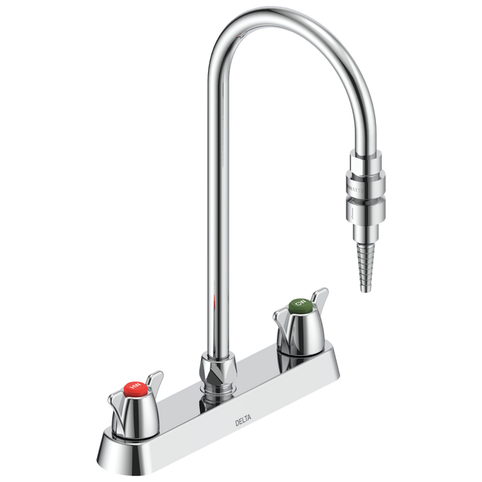 Commercial W67 Series Mixing Faucet W6740 Two Handle 8 In Deck-mount Laboratory Mixing Faucet