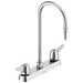 Commercial W67 Series Mixing Faucet W6740 Two Handle 8 In Deck-mount Laboratory Mixing Faucet