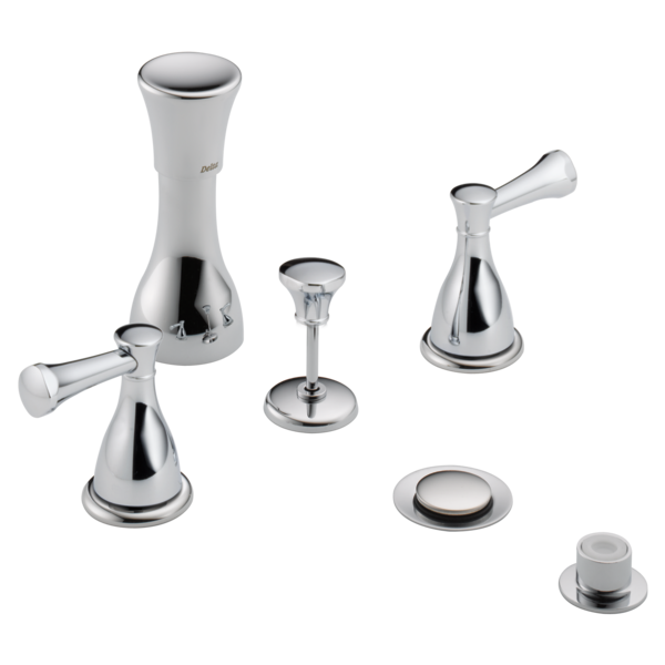 Delta Lockwood H240 Metal Lever Handle Set - 2H Bathroom, Chrome