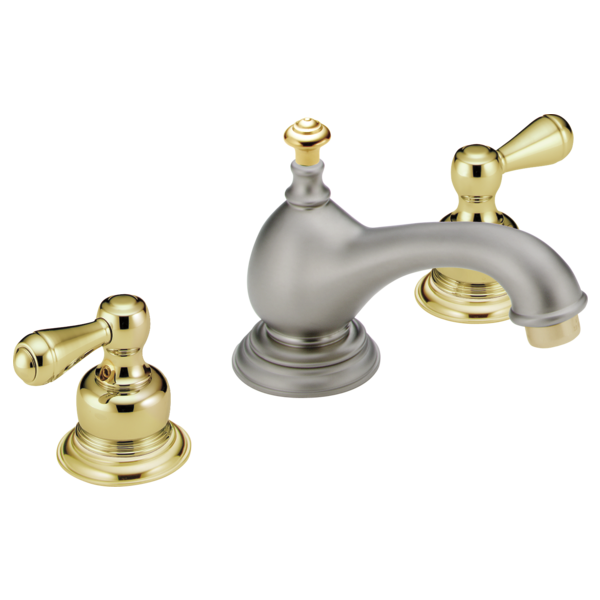 Delta NeoStyleOld H25PB Metal Lever Handle Set - 2H Bathroom, Polished Brass