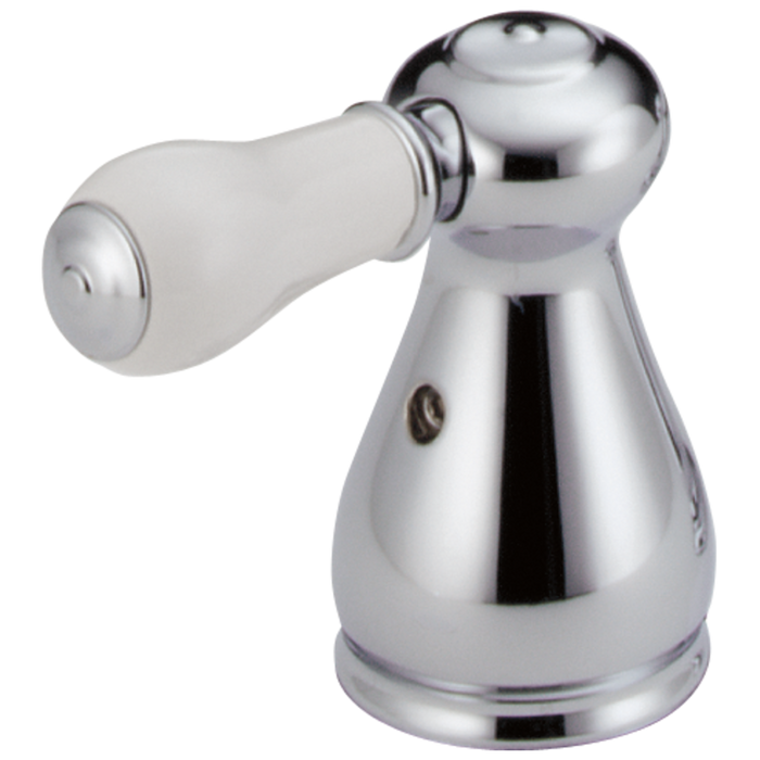 Delta Leland:H277 Porcelain Lever Handle Set - Bathroom