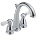 Delta Leland:H277 Porcelain Lever Handle Set - Bathroom
