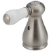 Delta Leland:H277 Porcelain Lever Handle Set - Bathroom