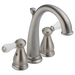 Delta Leland:H277 Porcelain Lever Handle Set - Bathroom