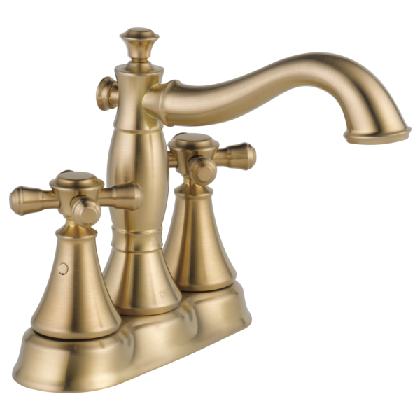Delta Cassidy:H295 Metal Cross Handle Set - Deck Mount Bathroom & Bidet