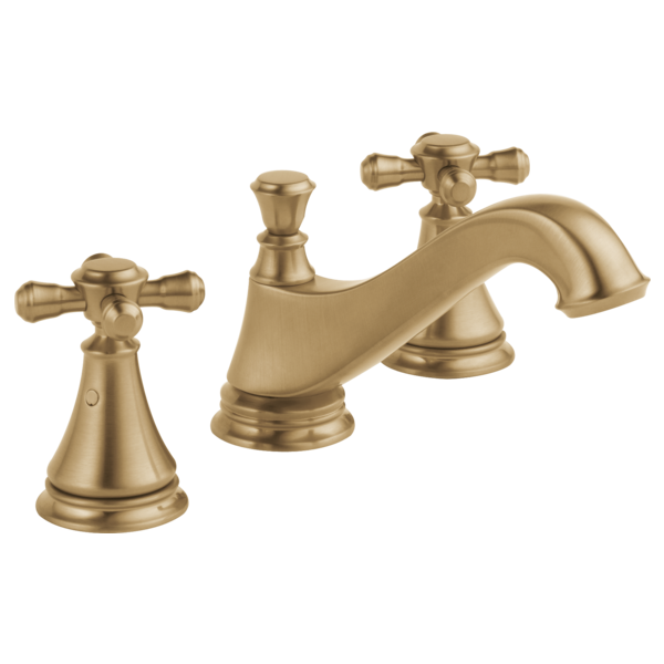 Delta Cassidy:H295 Metal Cross Handle Set - Deck Mount Bathroom & Bidet