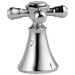 Delta Cassidy H295RB Metal Cross Handle Set - Deck Mount Bathroom & Bidet, Chrome