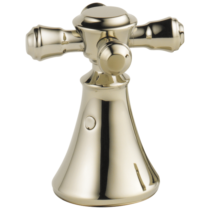 Delta Cassidy H295RB Metal Cross Handle Set - Deck Mount Bathroom & Bidet, Polished Nickel