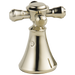 Delta Cassidy H295RB Metal Cross Handle Set - Deck Mount Bathroom & Bidet, Polished Nickel
