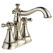Delta Cassidy H295RB Metal Cross Handle Set - Deck Mount Bathroom & Bidet, Polished Nickel