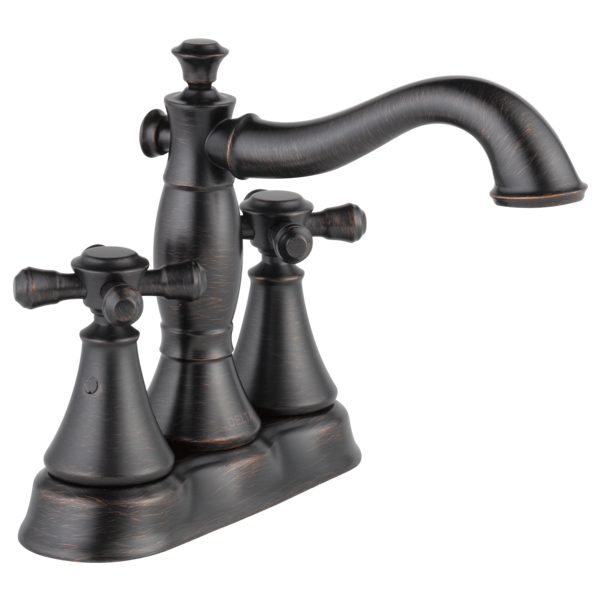 Delta Cassidy:H295 Metal Cross Handle Set - Deck Mount Bathroom & Bidet