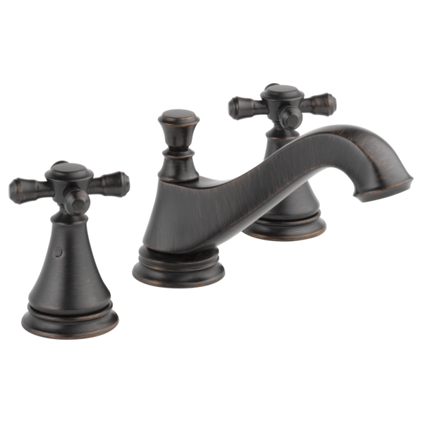 Delta Cassidy:H295 Metal Cross Handle Set - Deck Mount Bathroom & Bidet
