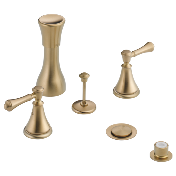 Delta Cassidy H297 Metal Lever Handle Set - Deck Mount Bathroom & Bidet, Champagne Bronze