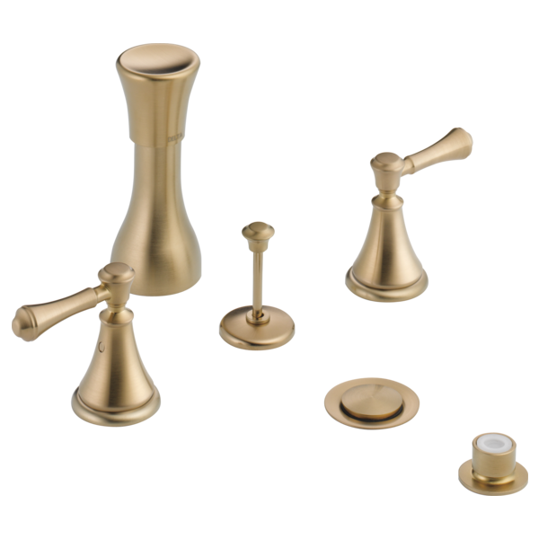 Delta Cassidy H297 Metal Lever Handle Set - Deck Mount Bathroom & Bidet, Champagne Bronze