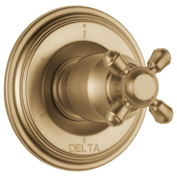 Delta Cassidy:H595 Metal Cross Handle Kit - Transfer Valve