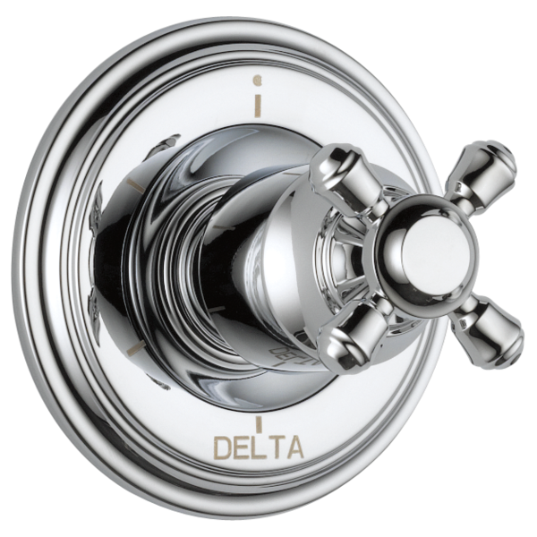 Delta Cassidy:H595 Metal Cross Handle Kit - Transfer Valve