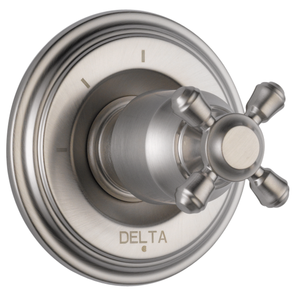 Delta Cassidy:H595 Metal Cross Handle Kit - Transfer Valve