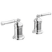 Delta Broderick H596 2 Handle Roman Tub handle Kit-Lever