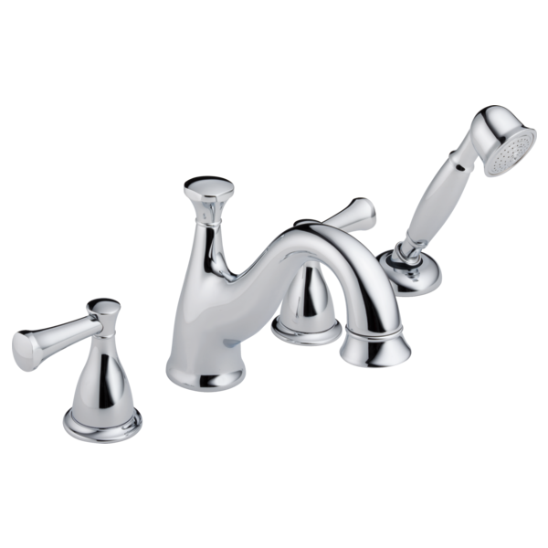 Delta Lockwood H640 Metal Lever Handle Set - Roman Tub, Chrome