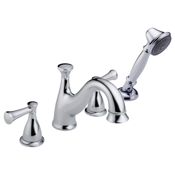 Delta Lockwood H640 Metal Lever Handle Set - Roman Tub, Chrome