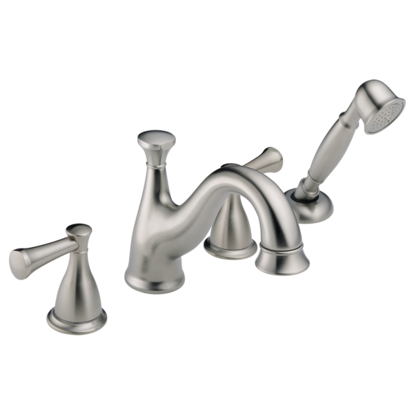Delta Lockwood H640 Metal Lever Handle Set - Roman Tub, Stainless Steel