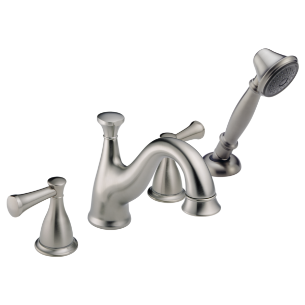 Delta Lockwood H640 Metal Lever Handle Set - Roman Tub, Stainless Steel