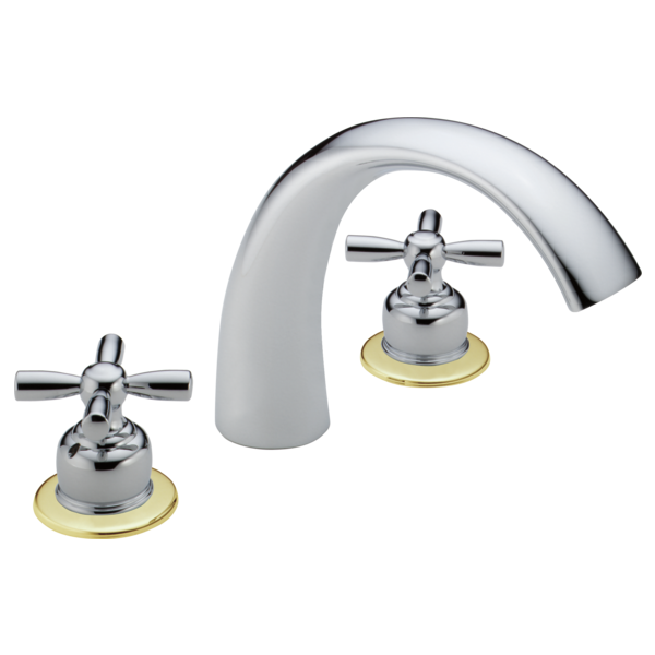 Delta NeoStyleOld:H66 Metal Cross Handle Set - Roman Tub