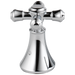 Delta Cassidy H695PN Metal Cross Handle Set - Roman Tub, Chrome