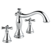 Delta Cassidy H695PN Metal Cross Handle Set - Roman Tub, Chrome