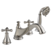 Delta Cassidy:H695 Metal Cross Handle Set - Roman Tub