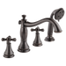 Delta Cassidy:H695 Metal Cross Handle Set - Roman Tub