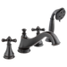 Delta Cassidy:H695 Metal Cross Handle Set - Roman Tub