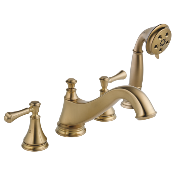 Delta Cassidy H697PN Metal Lever Handle Set - Roman Tub, Champagne Bronze