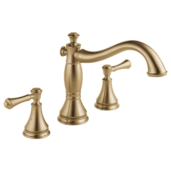 Delta Cassidy H697PN Metal Lever Handle Set - Roman Tub, Champagne Bronze
