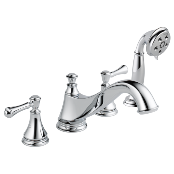Delta Cassidy H697PN Metal Lever Handle Set - Roman Tub, Chrome