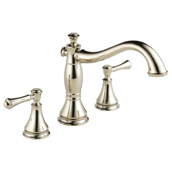 Delta Cassidy H697PN Metal Lever Handle Set - Roman Tub, Polished Nickel