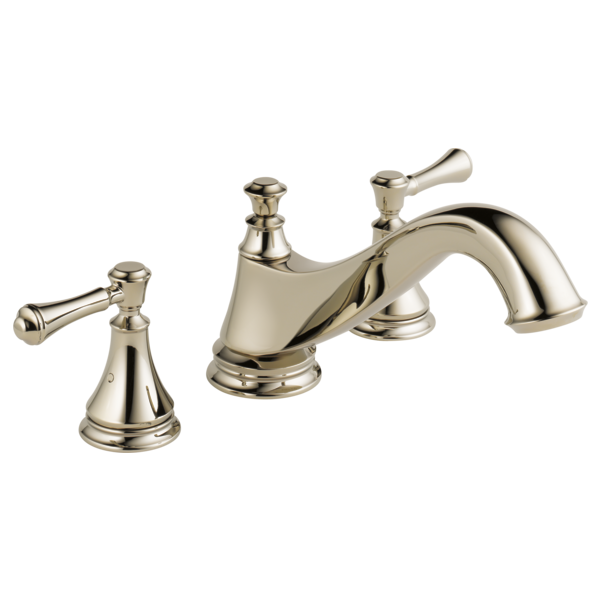 Delta Cassidy H697PN Metal Lever Handle Set - Roman Tub, Polished Nickel