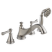 Delta Cassidy H697PN Metal Lever Handle Set - Roman Tub, Stainless Steel
