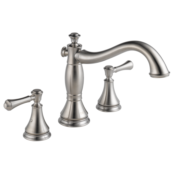 Delta Cassidy H697PN Metal Lever Handle Set - Roman Tub, Stainless Steel