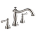 Delta Cassidy H697PN Metal Lever Handle Set - Roman Tub, Stainless Steel
