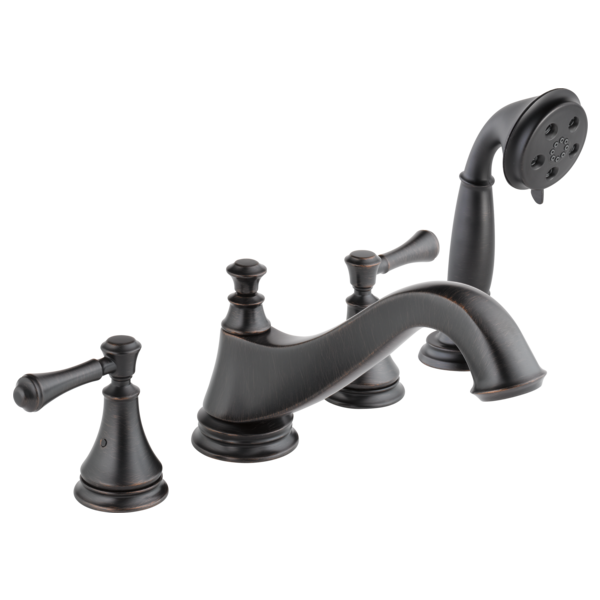 Delta Cassidy H697PN Metal Lever Handle Set - Roman Tub, Venetian Bronze