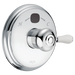 Delta Leland H777SS Porcelain Handle Kit - Tub & Shower, Chrome