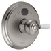 Delta Leland H777SS Porcelain Handle Kit - Tub & Shower, Stainless Steel